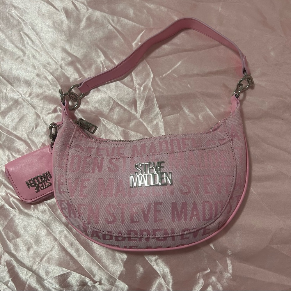 Steve Madden Pink Crescent Shoulder Bag - Picture 4 of 6